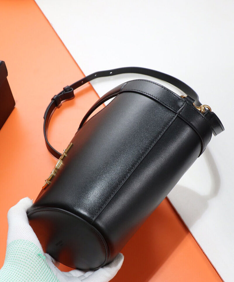Saint Laurent Celia Mini Tote In Smooth Leather Black